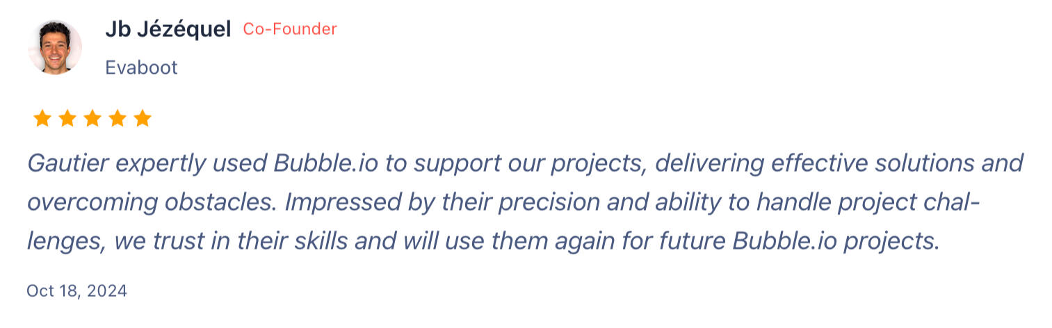 Evaboot bubble.io app review